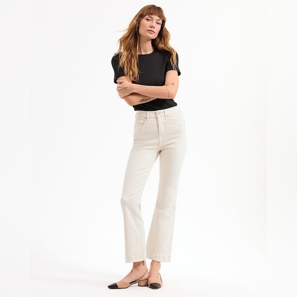 Veronica Beard Carson ankle flare high rise jeans